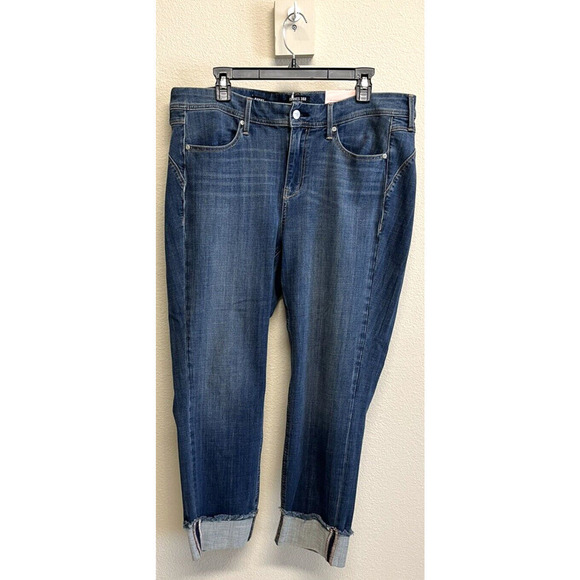 NYDJ Jeans Sz 16 Curves 360 Boost Ankle Cuffed Medium Wash NEW - Picture 3 of 8